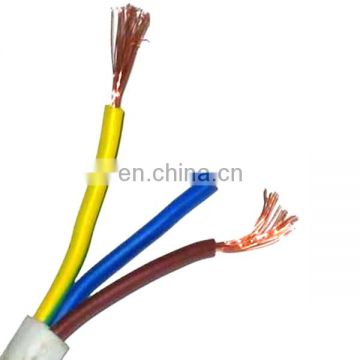 Flexible power cable H05V2V2-F class 5 0.75mm2 1mm2 anneal copper conductor PVC cable