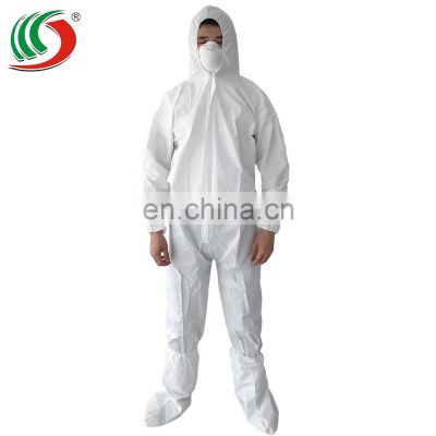 Waterproof Chemical Resistant Safety Microporous Type 5 6 Nonwoven  Disposable Coverall