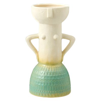 Creative Human Face Wholesale Art Hand Made Unique Nordic Style Ceramic Vase For Gift