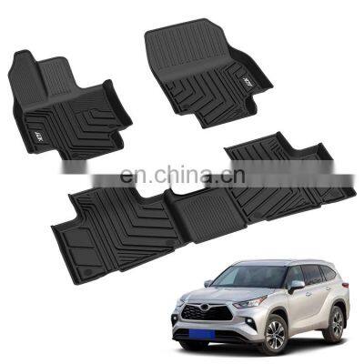 Heavy Duty Odorless Material Rubber Tpe Car Floor Mats For TOYOTA HIGHLANDER 2020