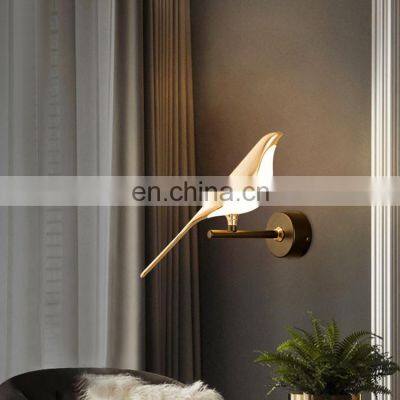 New Listed Indoor Decoration Black Gold Aluminum Acrylic Iron Bedroom Modern LED Wall Lamp