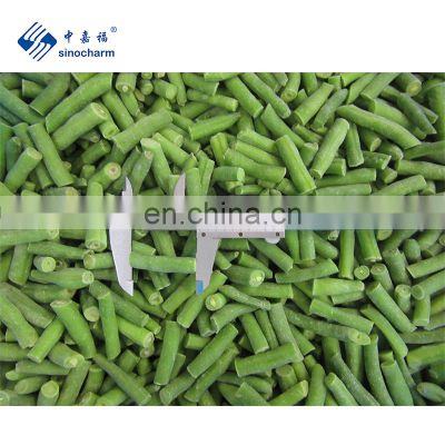 Sinocharm BRC-A approved New Crop  IQF green bean cut