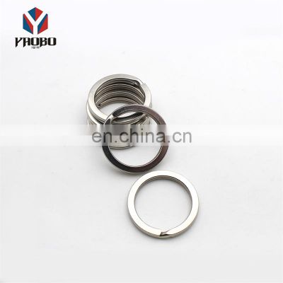 High Standard In Quality Stainless Steel Flat Split Customize Key Ring For Anywhere Use