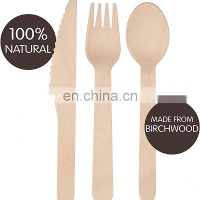 Wholesale Biodegradable Disposable Forks Knives Spoons Set/eco Friendly Natural Bamboo Utensils Carbonized Disposable Cutlery