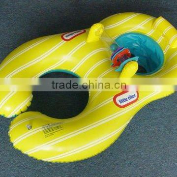 pvc inflatable double float swim ring