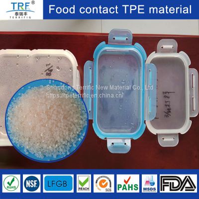 Food Grade FDA Hot Resistant Thermoplastic Elastomer TPE Raw Materials for Meal Box Sealing Strip