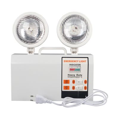 Dual Head Emergency Light Commercial Indoor Emergency Lights With Battery Backup