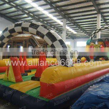 inflatable obstacle car race track