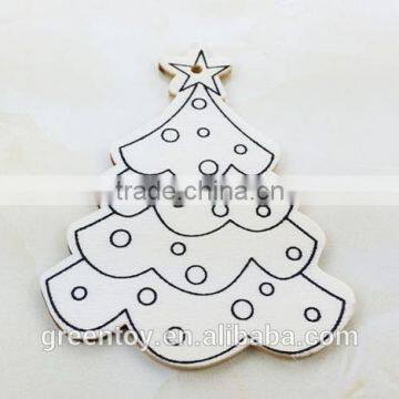 wooden christmas decoration Xmas tree craft