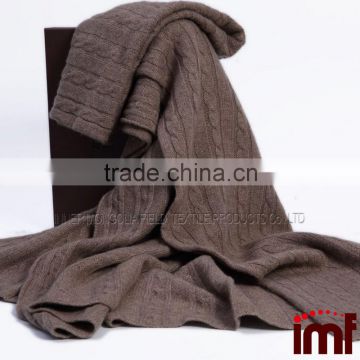 Cheap Baby Wool Cable Knitted Throw Blanket                        
                                                                Most Popular