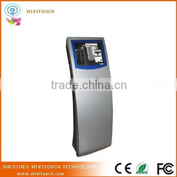 Slim Touch Screen Queue Kiosk With Thermal Printer
