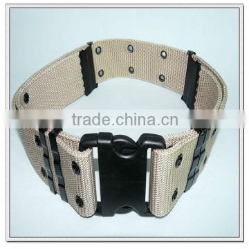 57mm pp military belt with plastic buckle,adjustable belts.custom web belts