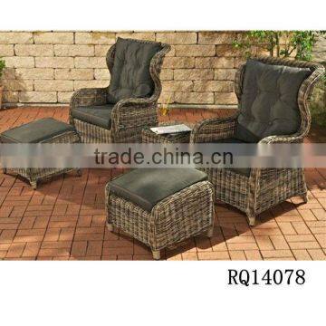 Outdoor Rattan King Chair PE Rattan Alum Frame