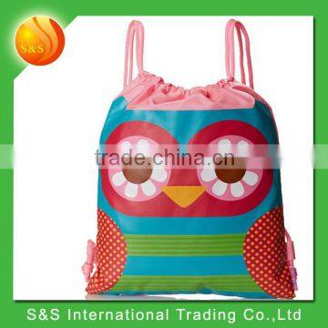 Girls' High Quality Large Capacity Waterproof Cute Pattern Drawstring Bag