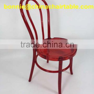 Factory Colorful Stackable Acrylic Resin Thonet Chair