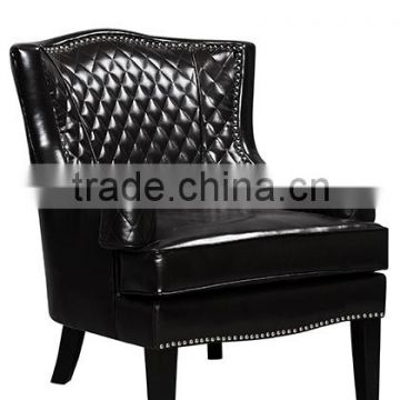 Leather Antique Dark Brown Tub Chair