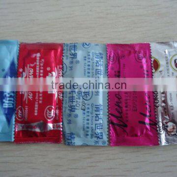 rectangle condom with printed