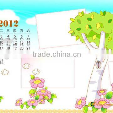 green tree new design fancy design calendar