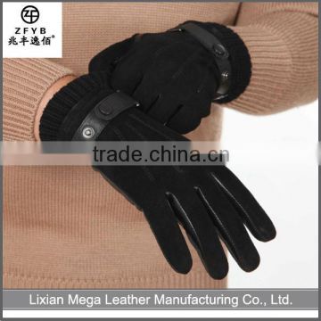 2016 new design mens cheap leather gloves/leather working gloves