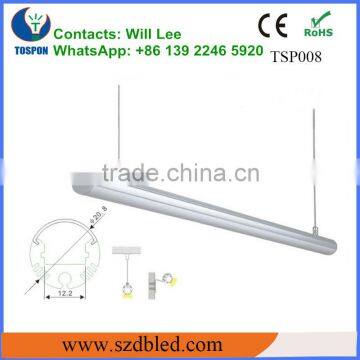 hanging rope mounting led round profiles aluminum ceiling lighting