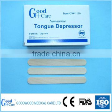 medical wooden tongue depressor china supplier