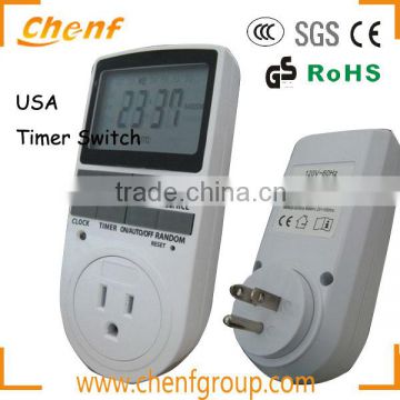 Newest High Quality American Mechanical Timer Socket Time Switch with LCD Display