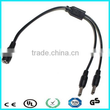 Good quality 5.5mm 2 male to female splitter cable