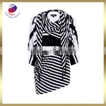 black and white strips t shirt wholesale china