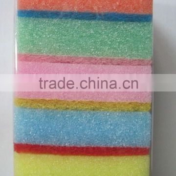 Colorful kitchen cleaning sponge