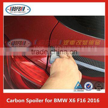 NEW LISTING TRUNK SPOILER WING For BMW X6 F16 2016 CARBON MIDDLE SPOILER REAR WING