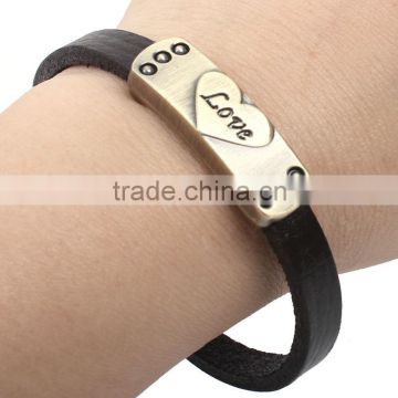 Leather bracelet wholesale for lovers KSQN-16