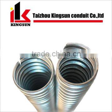 Galvanized steel corrugated flexible cable conduit