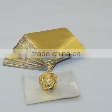 2015 new products from China printed logo embossed pattern aluminum chocolate foil