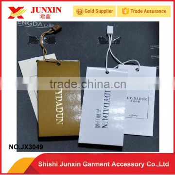 Custom paper hang tag for garments made in China