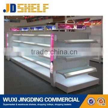 Shop glass board shelf with light box(comestic shelf)