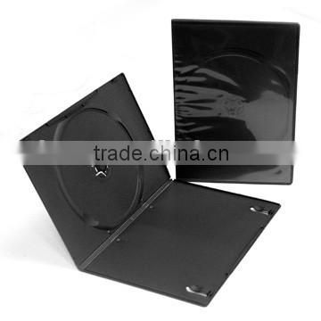 Low Price 7MM Slim Single Black Hard Plastic Long DVD Case