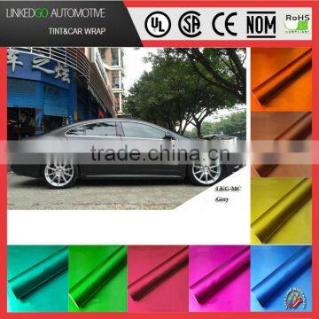 Best price 1.52*20m matte chrome wrap factory price 1.52x20m with air bubble channel car wrapping