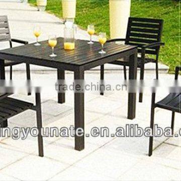 Outdoor plastic-wood garden set