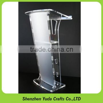 acrylic lecture stand plastic glass modern lectern