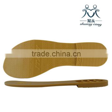 Rubber sole PVC outsole for Asia India