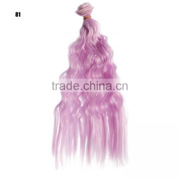 Hot Sale Purple Color Wavy Hair Braiding