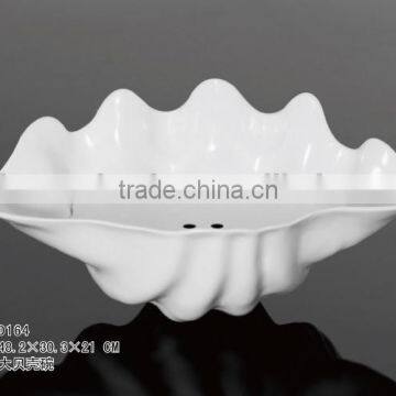 high quality cutomized unbreakable 100% melamine food grade customized Plastic melamine coconut conch shells bowl