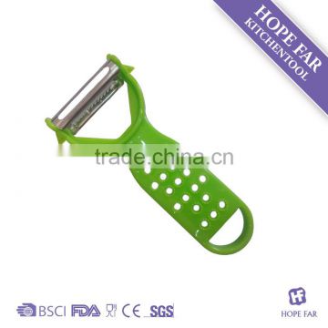 HF -211Practical 3in1 stainless steel potato peeler with plastic handle