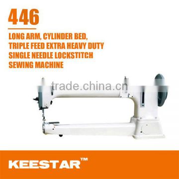 Keestar 446 long arm cylinder bed heavy duty walking foot industrial sewing machine