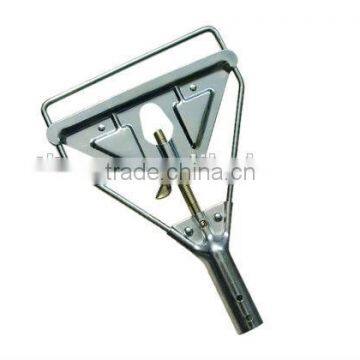 Metal wet mop holder mop gripper without gate