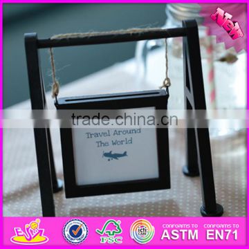 2016 hot sale baby wooden picture frame, most popular kids wooden picture frame, fashion children wooden picture frame W09A053