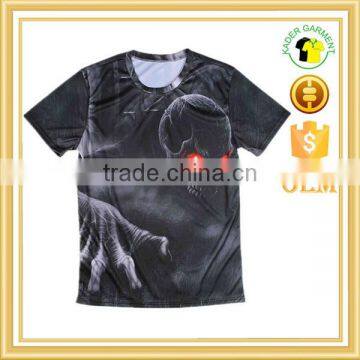 High quality oem design men clothing all over sublimation printing custom t-shirt