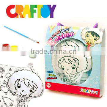 Color your Culture Doll Charm Make your own doll diy toy coloring kit