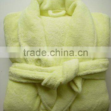 100% cotton coral fleece bathrobe