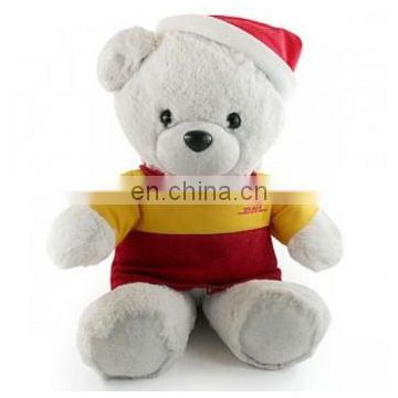 2017 New Arrival!!! Soft bear with corporate clothes corporate gifts